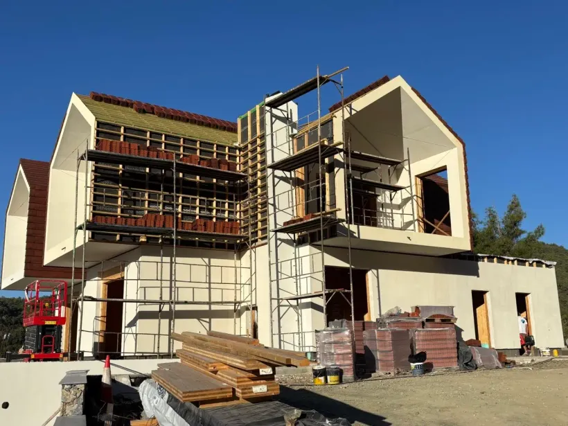 Строительство дома в горах